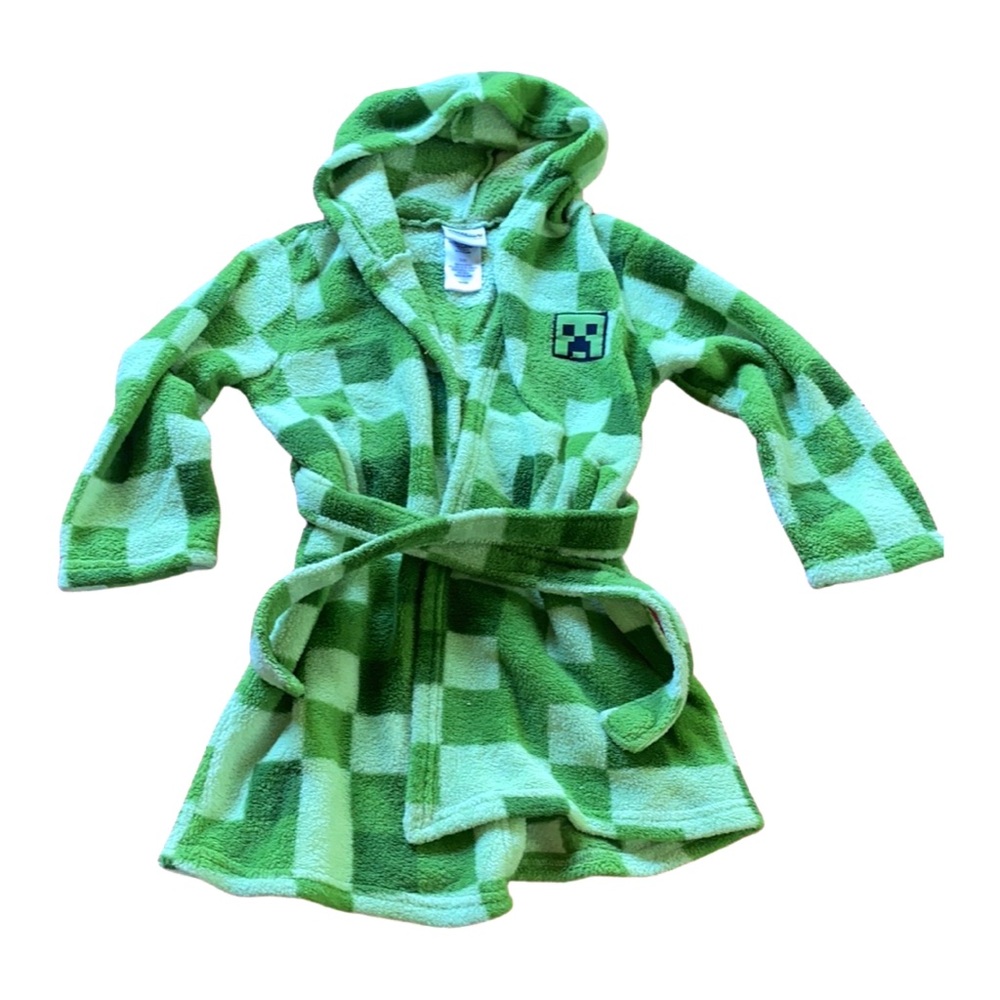 Hooded Minecraft Bathrobe